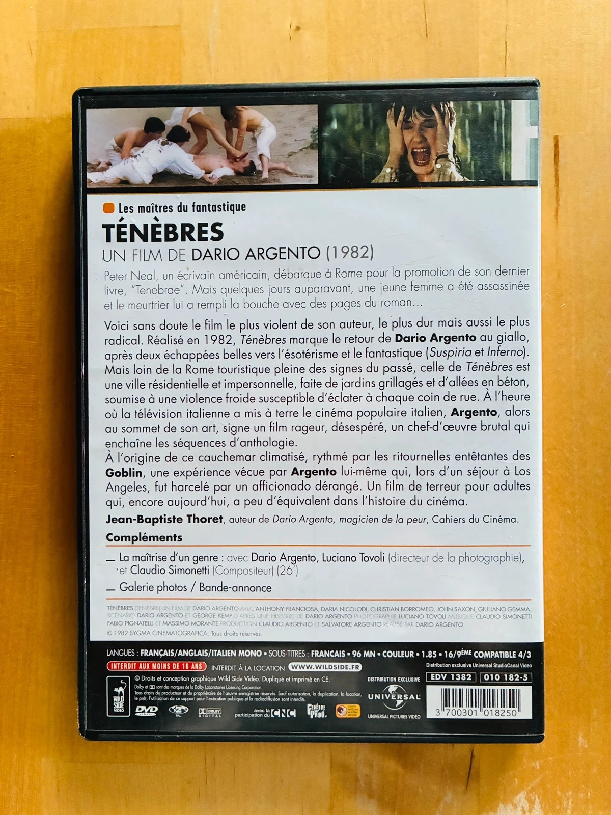 Dario Argento's Darkness DVD. – photo 3